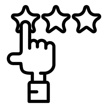 Beğeni vektörü simgesi. Reklam simgeleri koleksiyonundan özet biçimi simgesi, beyaz arkaplanda izole edilmiş.