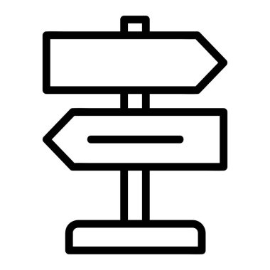 Reklam simgeleri koleksiyonundan Yönetmen Vektörü Simgesi, Taslak biçim simgesi, beyaz arkaplanda izole edilmiş.