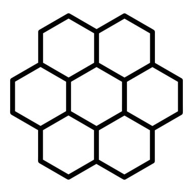 Tarım simgeleri koleksiyonundan bal peteği vektörü simgesi, doğrusal biçim simgesi, beyaz arkaplanda izole edilmiş.