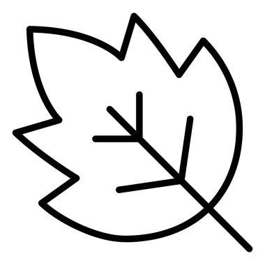 Yaprak Vektörü Simgesi, Tarım simgeleri koleksiyonundan doğrusal biçim simgesi, beyaz arkaplanda izole edilmiş.