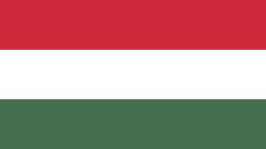 National Flag of Hungary: Official Colors, Proportions, and Flat Vector Illustration (EPS10) clipart