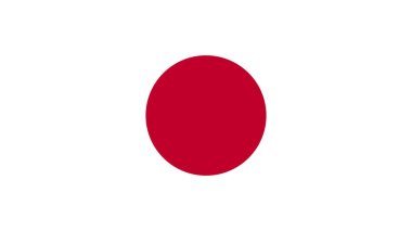 National Flag of Japan: Official Colors, Precise Proportions, and Flat Vector Illustration (EPS10) clipart