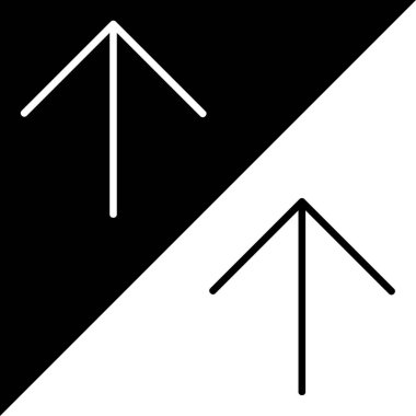 Arrows Chevons ve Directions simgeleri koleksiyonundan, Siyah ve Beyaz Arkaplan üzerinde izole edilmiş ok veya gönderme Vektör Simgesi, Doğrusal biçim simgesi.
