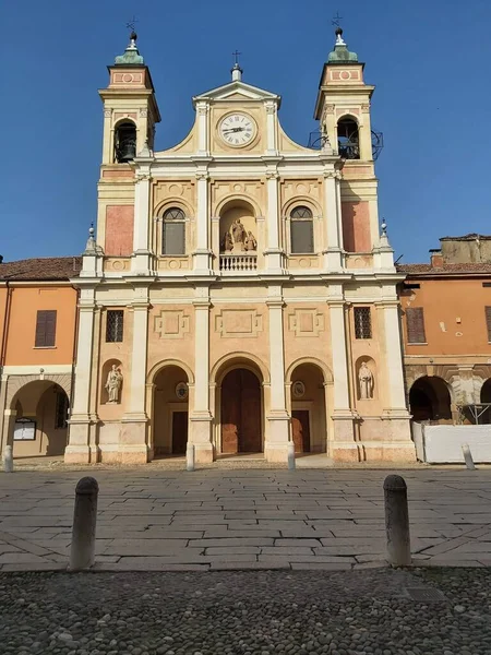 Guastalla Reggio Emilia Talya Ekim 2022 Katedral Cephesi — Stok fotoğraf