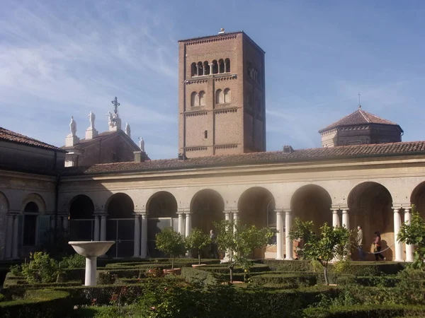 Mantua Lombardiet Italien Hängande Trädgård Palazzo Ducale Med Klocktornet Duomo — Stockfoto