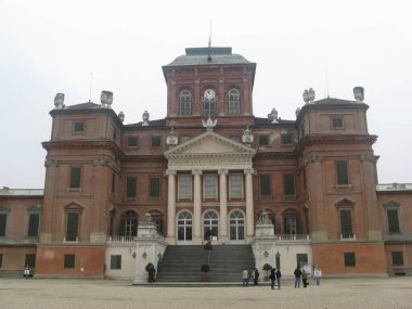 The Royal Castle of Racconigi, province of Cuneo, Italy, one of the Residences of the Royal House of Savoy, included by UNESCO in the World Heritage Sites list. clipart