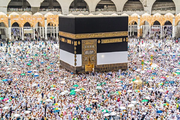 Muslime Aus Aller Welt Beim Tawaf Mataf Masjidil Haram Mekka — Stockfoto