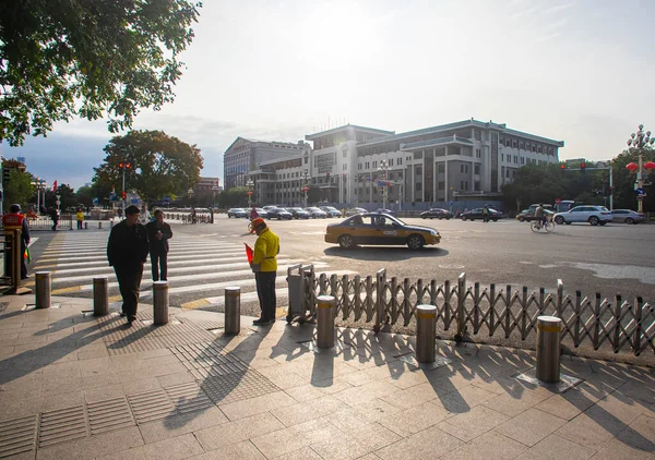 北京市 中国の朝の街の状況 北京は中国の首都であり 東アジアで最も重要な都市の1つです — ストック写真