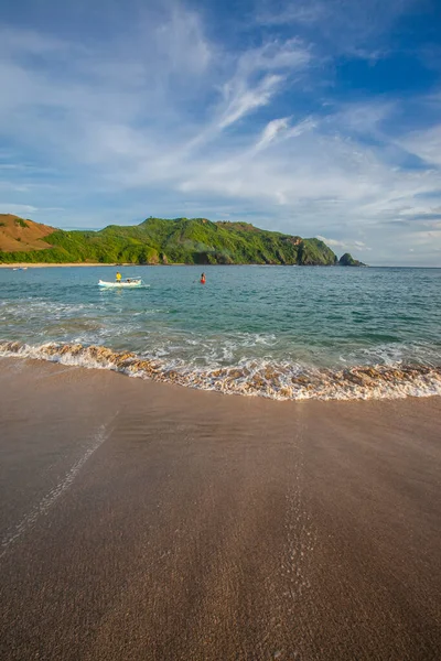 Hermoso Paisaje Marino Playa Mawun Lombok Indonesia Lombok Una Isla —  Fotos de Stock