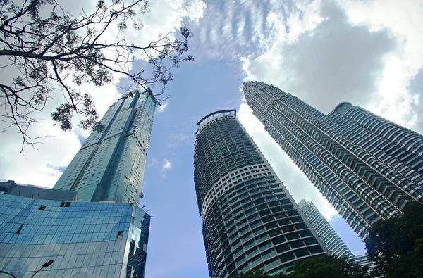 Вежі Близнюки Petronas Twin Towers Landmark Icon Kuala Lumpur Twin — стокове фото