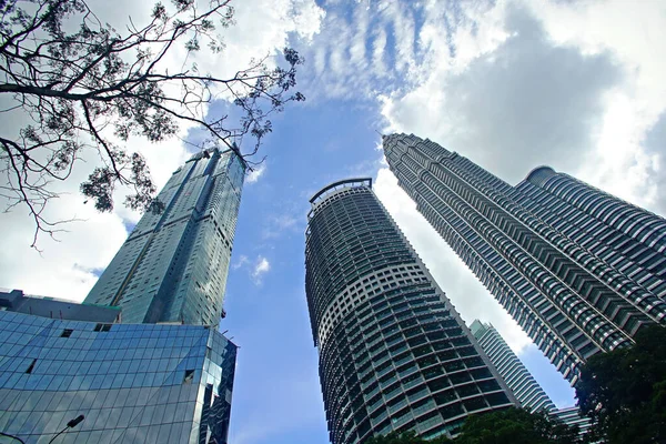 Вежі Близнюки Petronas Twin Towers Landmark Icon Kuala Lumpur Twin — стокове фото
