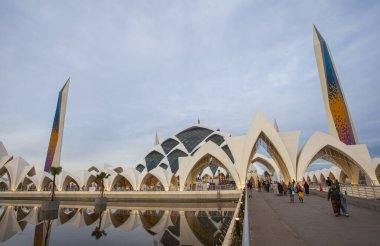Al Jabbar great mosque of West Java, a brand new mosque, one of the biggest mosque in West Java, a landmark and icon of West Java Province. Located in Bandung.