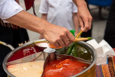 Geleneksel Osmanlı Pastası, Eski geleneksel Türk Osmanlı el yapımı çubuk şekeri. Yüksek kalite fotoğraf