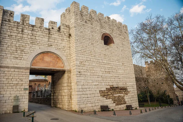 ancient ottoman castle gate photo in Bursa, Entrance of Tahtakale -sultanate- Gate of Bursa Castle Turkey. High quality photo