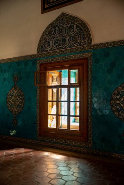 Yeşil Mezar manzaralı. İç görünüş Yeşil Mezar, Bursa 'nın UNESCO Dünya Mirasları listesine dahil edilmiştir. Yüksek kalite fotoğraf