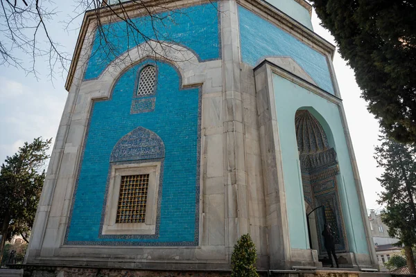 stock image Green Tomb view. The Green Tomb -Yesil Turbe- is a mausoleum of the fifth Ottoman Sultan. High quality photo