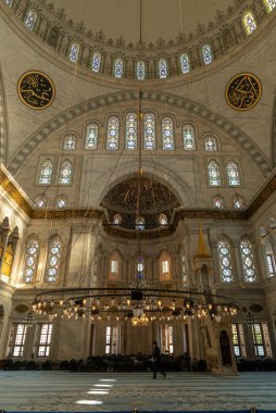 Cami 'nin iç mimarisi, İslami arkaplan tarihi camii. Yüksek kalite fotoğraf