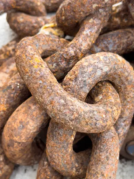 Rusty Chains, Close Up , industrial abstract,weathered rusty chain. High quality photo