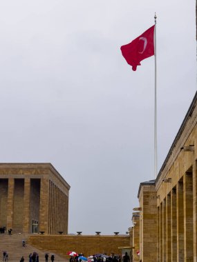 Türkiye Cumhuriyeti kurucu lideri Mustafa Kemal Atatürk 'ün Ankara' daki mozolesi, 10 Kasım, 29 Ekim . 