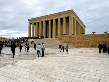 Türkiye Cumhuriyeti kurucu lideri Mustafa Kemal Atatürk 'ün Ankara' daki mozolesi, 10 Kasım, 29 Ekim . 