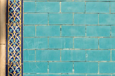Radyasyon Osmanlı Seramik Döşeme Arkaplanı, İslami Sanat, Geometrik Desenler. Yüksek kalite fotoğraf