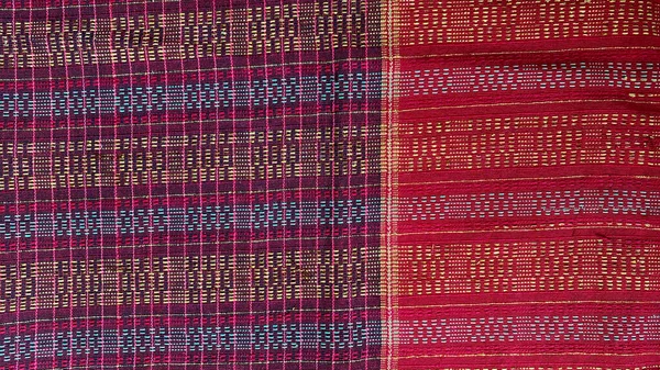 Texture Fabric Traditional Indonesian Pattern Traditional Batak Tribe Part Indonesian — Stock Photo, Image