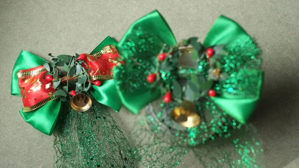 Красива Зелена Різдвяна Прикраса Вибірковим Фокусом — стокове фото