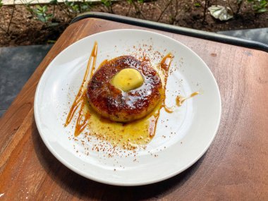 Breakfast pancake made from fermented cassava or called 