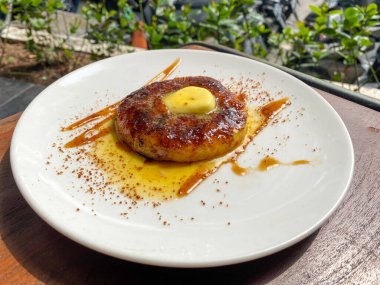 Breakfast pancake made from fermented cassava or called 