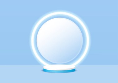 neon açık mavi iş