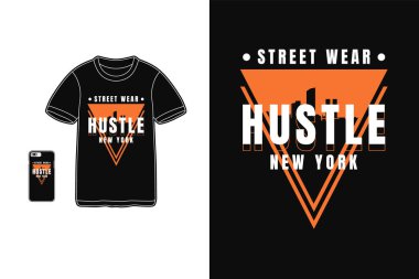 Acele California, tişört ticareti siluet model tipografi