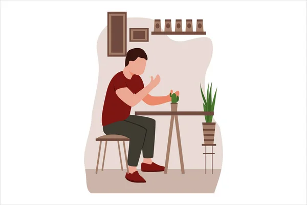 Café Design Plat Illustration — Image vectorielle