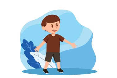 Çocuk Günü Düz Tasarım Çizimi