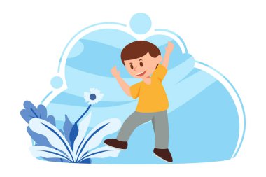 Çocuk Günü Düz Tasarım Çizimi