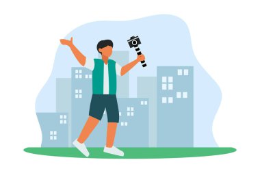 Haftasonu Etkinliği Düz Tasarım Çizimi