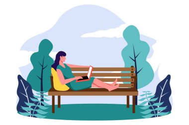 Haftasonu Etkinliği Düz Tasarım Çizimi