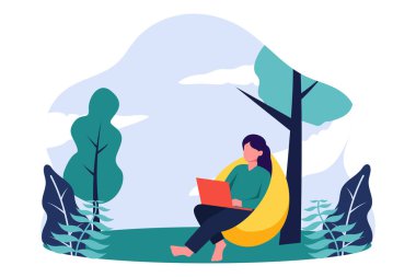 Haftasonu Etkinliği Düz Tasarım Çizimi