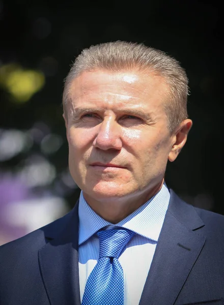 stock image Soviet and Ukrainian former pole vaulter Sergey Bubka