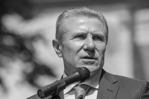 Stock image Soviet and Ukrainian former pole vaulter Sergey Bubka