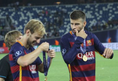 La Liga kulübü Barcelona Gerard Pique 'de forma giyen İspanyol profesyonel futbolcu.