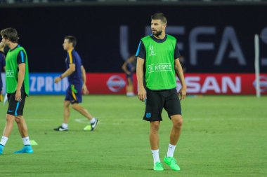 La Liga kulübü Barcelona Gerard Pique 'de forma giyen İspanyol profesyonel futbolcu.