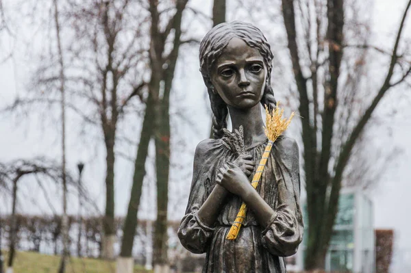 ウクライナ キエフ1932 1933年のウクライナ大虐殺の犠牲者に対する記念碑 — ストック写真
