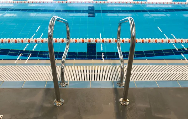 stock image Olympic-sized indoor swimming pool for swimming