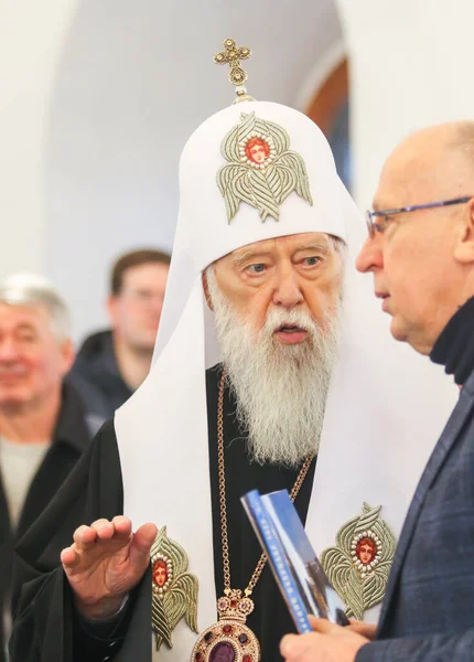 Patriarca Filaret Líder Religioso Ucraniano Atualmente Servindo Como Primaz Patriarca — Fotografia de Stock