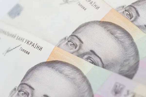 Ukrayna Hryvnia Sının Banknotları Stok Resim