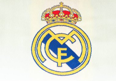 Kumaş üzerine gerçek Madrid amblemi 