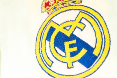 Kumaş üzerine gerçek Madrid amblemi 