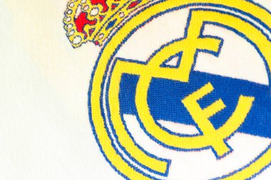 Kumaş üzerine gerçek Madrid amblemi 