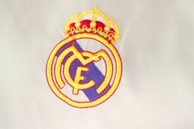 Kumaş üzerine gerçek Madrid amblemi 