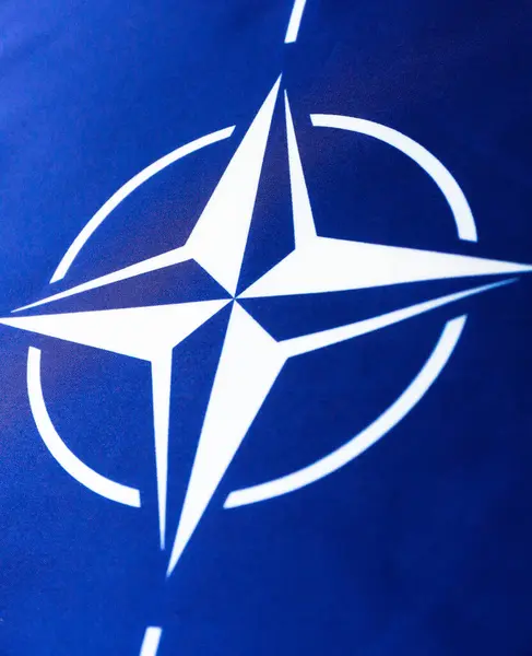 Flag Military Organization Nato North Atlantic Treaty Organization Стоковое Фото